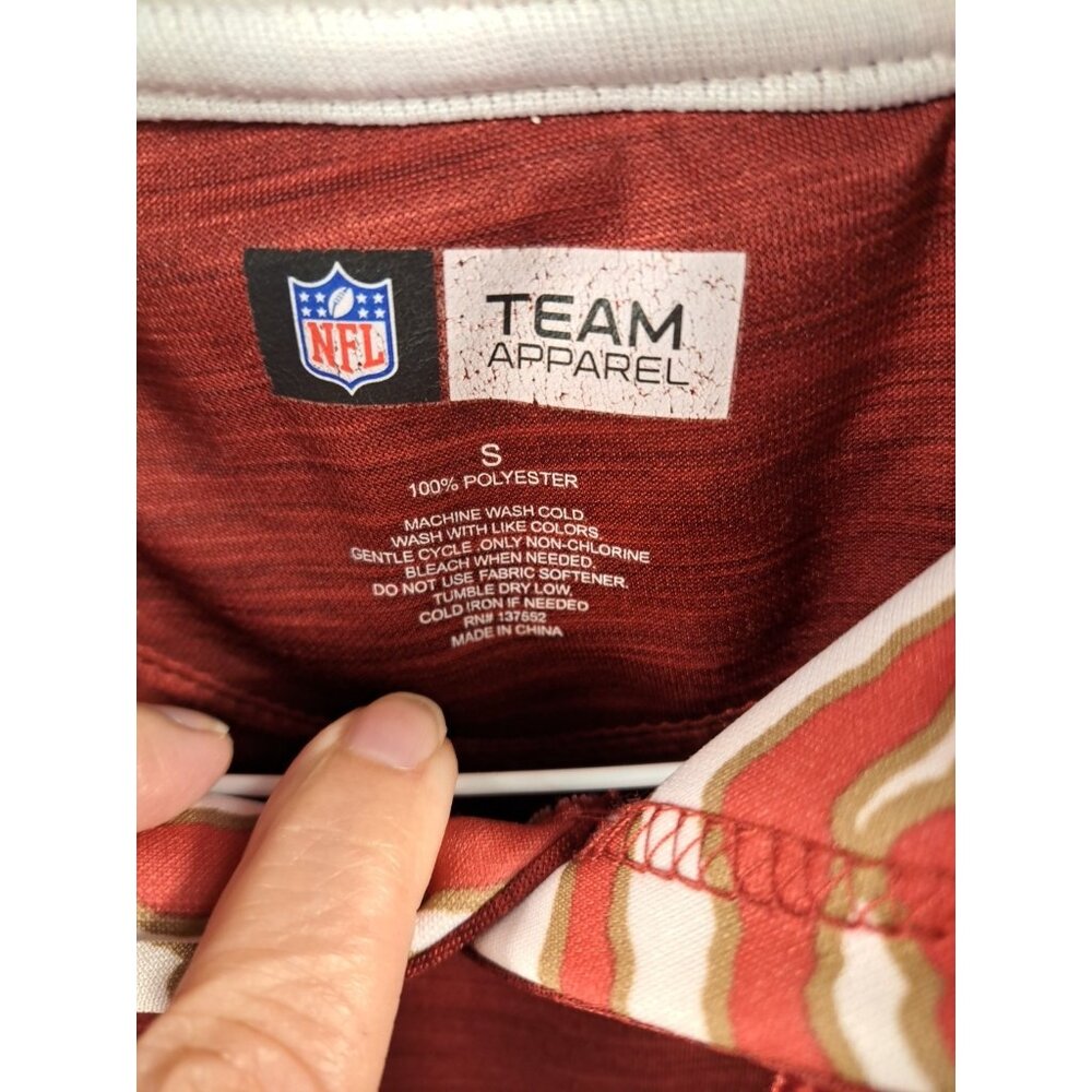 NFL Team Apparel Hoodie Mens Small San Francisco SF 49ers Red Pullover Football - Picture 2 of 8